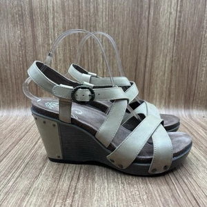 Sandalia de cuña Dansko Sand antigua Frida tacón con tiras EU 39 para mujer talla 8,5-9 - Imagen 1 de 8