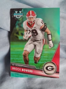 2023 bowman university chrome aqua brock bowers 146/299 - Picture 1 of 2