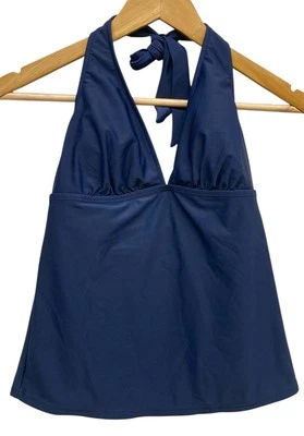 Top halter Gap para mujer pequeño azul elástico corbata bebé muñeca mezcla de nailon Foto 1 de 3
