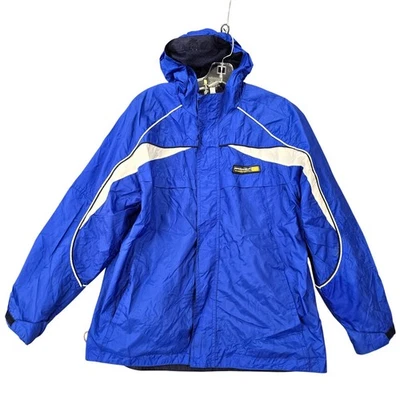 ZeroXposur Blue Jacket Lightweight Long Sleeves Full Zip Hood Windbreaker Boys L - Image 1 of 4
