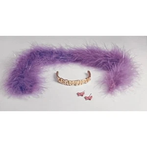 "Hermosos pendientes de tiara Nancy Boa de lujo accesorios para muñecas Effanbee de 13""" - Imagen 1 de 3