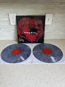 BILLY CORGAN SIGNED SLEEVE THE SMASHING PUMPKINS ADORE GRAY MARBLE VINYL *READ* - Imagen 1 de 24