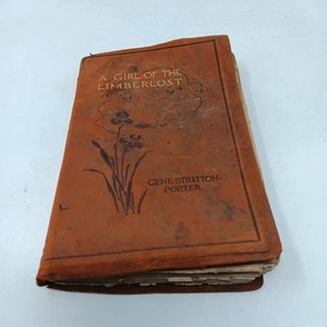 A Girl Of The Limberlost Gene Stratton-Porter Suede-bound Antique Book c1910 - Bild 1 von 20
