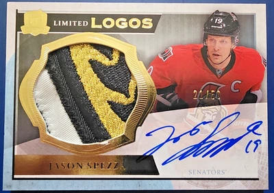 2013-14 UD The Cup Limited Logos Auto Patch Jason Spezza /50 LL-JA Nice GU Patch - Image 1 of 2