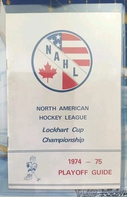 1974-75 NAHL North American Hockey League Playoff Media guide Rare see pics - Image 1 of 2