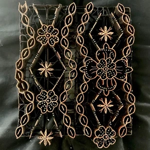 Copper Tjap Cap Chop Stamp Block Flower Chain 7.5" x 6.25" Traditional Handmade - Picture 1 of 2