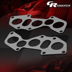 PAIR EXHAUST MANIFOLD HEADER GASKET FOR 07-16 LEXUS ES350 TOYOTA CAMRY SIENNA V6 - Picture 1 of 1