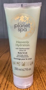 Avon Planet Spa HEAVENLY HYDRATION With Olive Oil Body Scrub 6.7 Oz NOS - Picture 1 of 3