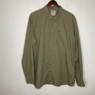 5.11 Tactical Mens Igor Shirt Size XL Green Solid Snap Button Up - Image 1 of 4
