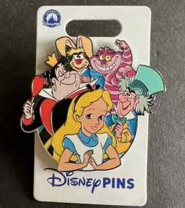 Alice in Wonderland Character Cluster Mad Hatter Cheshire Hare Disney Pin 170601 - Picture 1 of 2