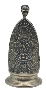 ANTIQUE .800 Silver Miniature 1st Guard Regiment Cap for Grenadier Guard RARE - Picture 1 of 7