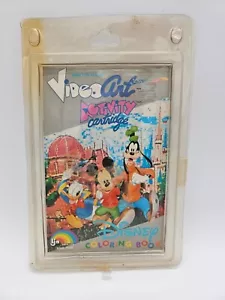 Rare 1987 Vintage LJN Video Art Activity Game Cartridge Disney Coloring Book - Picture 1 of 2