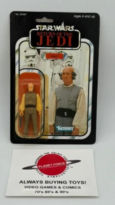 1983 Lobot MOC Vintage Star Wars ROTJ Jedi 77 Back NEW - Image 1 of 3