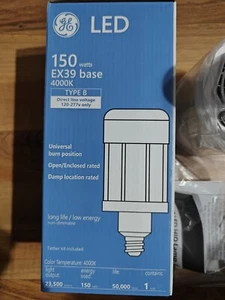 NEW GE LED 150 Watt, EX39 Base, 4000K, Type B, 23500 Lumens, - Picture 1 of 16