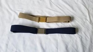 2 Pc Kids Uniform Adjustable Elastic Belts Boys & Girls Magnetic Red Blue #879DD - Picture 1 of 8