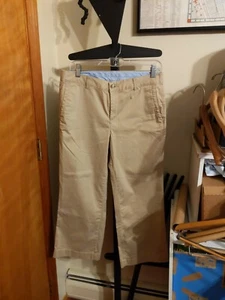 LL BEAN Wmns size 8 favorite fit tan chino style pants NWOT ID#501203 - Picture 1 of 4