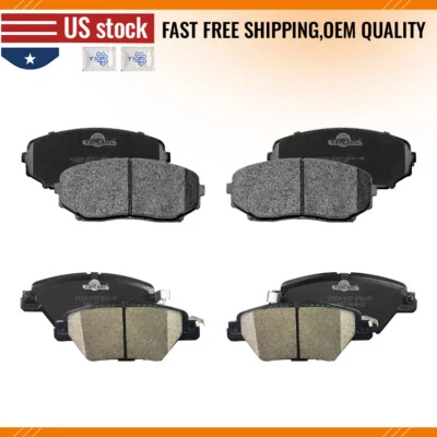 Front And Rear Ceramic Disc Brake Pads For 2016 2017 2018 - 2022 Mazda CX-9 - Image 1 of 4