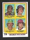 1978 Topps #711 '78 Rookie Pitchers Lamp/Camper/Mitchell/Thomas Vg-Ex