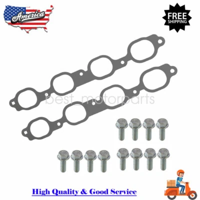 MLS Exhaust Manifold/Header Gaskets Set For Gen V 2014+ LT1 LT4 5.3 6.2L W/Bolts Foto 1 de 4