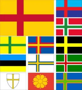 1.2.1 Personen Skandinavische Flagge Bohuslän Bornholmer Gotland Norrland Trondheim - Bild 1 von 15