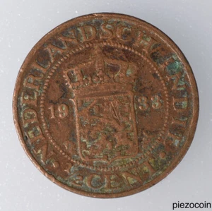 Netherlands East Indies 1/2 Cent 1933, Coin, Inv#C187 - Picture 1 of 2