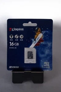 KINGSTON 16GB Micro SDHC card Micro SDHC Class 10 80MB/s R 6605811 - Picture 1 of 1