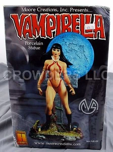 SELTENE VAMPIRELLA Porzellan Statue 10" groß Moore Creations nie ausgestellt Neu im Karton 01 - Bild 1 von 10
