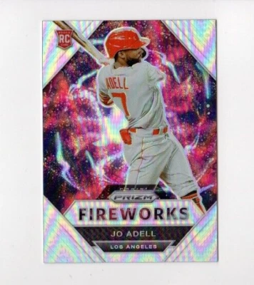 2021 Prizm Baseball Jo Adell RC #FW9 Silver Fireworks Los Angeles Dodgers - Image 1 of 2