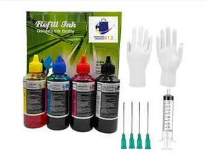 400ML Ink for HP Printer Ink Refill Kit HP 60 61 62 63 64 65 67 910 950 951 564. - Picture 1 of 8