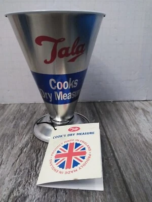 TALA Cook's Dry Measure Tradicional Hornear Cocina Lata Metal TAZA MEDIDORA Foto 1 de 4