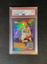 2002 Topps Chrome Argentina Refractor Emanuel Manu Ginobili PSA 9 Rookie RC #124