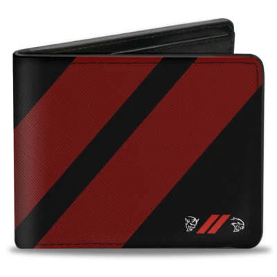 Dodge Demon Hellcat Black Vegan Leather Men's Bi-Fold Wallet Official Licensed - Image 1 of 3