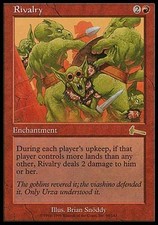 1x Rivalry Urza's Legacy MtG Magic Red Rare 1 x1 Card Cards MP