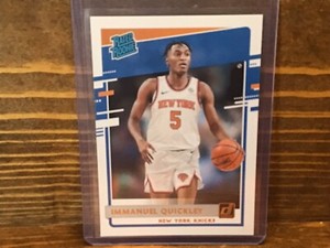 2020-21 Donruss Basketball Rated Rookie Card #213 Immanuel Quickley RC