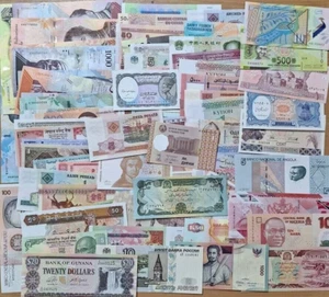 25 X WORLDWIDE BANKNOTES - ALL UNC - NO REPEATS - Picture 1 of 2