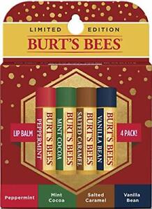 BURT'S BEES LIMITED EDITION HOLIDAY LIP BALMS 4 PACK RED