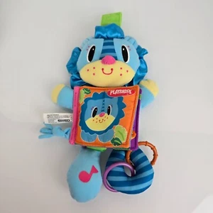 Playskool Let's Play Together Picture Puppet Story Blue Lion Baby Soft Book Toy - Picture 1 of 4