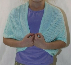 New Cat&Jack Girls Shrug Sweater Moonlight Jade or White - Picture 1 of 13