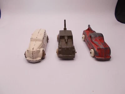 3 Ambulancia de artillería verde camión de remolque rojo fundido Barclay de colección de 1930 Foto 1 de 4