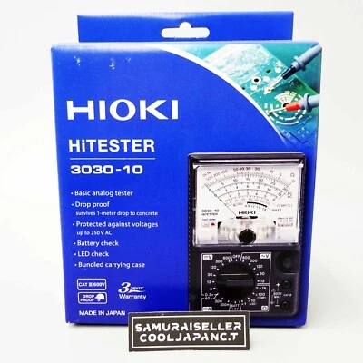 Hioki 3030-10 Multímetro Analógico Hitester 600V AC Tester Meter Japón NUEVO - Imagen 1 de 4