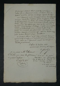 Insurrection de juin 1832 - Certificat de bonne conduite pour Arsène VAVASSEUR - Picture 1 of 12