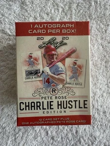 2020 Leaf PETE ROSE Charlie Hustle Edition NEW Factory Sealed Box-Pete Rose AUTO - Picture 1 of 3
