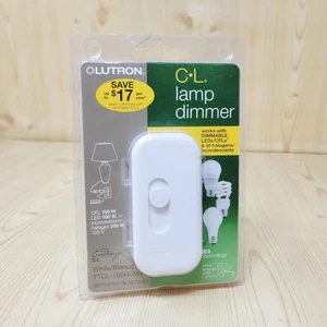 Lutron Credenza LED+ 100 Watt Stecklampe Dimmschalter TTCL-100H-WH weiß - Bild 1 von 8
