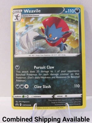 Weavile - SWSH246 (Cosmos Holo) SWSH246 SWSH: Sword & Shield Promo Cards N 13326 - Image 1 of 2