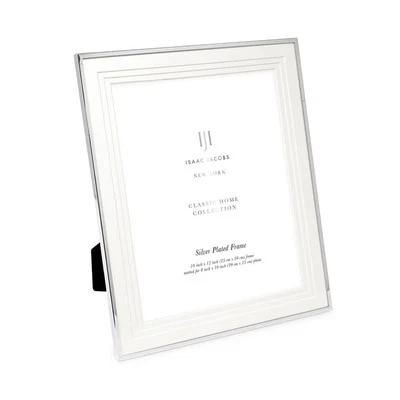 Marco de fotos de metal Isaac Jacobs, marco de fotos clásico de metal triple mate... Foto 1 de 4