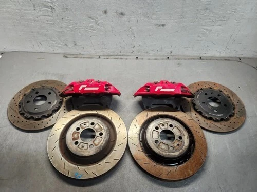 Racingline Front LH & RH Brake Calipers w/ Rotors For 15 Volkswagen Golf GTI - Image 1 of 4