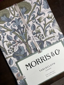 Morris & Co LODDEN OBLONG Tablecloth 60 X 144 Seats 12-14 FLORAL BEAUTIFUL! - Bild 1 von 8
