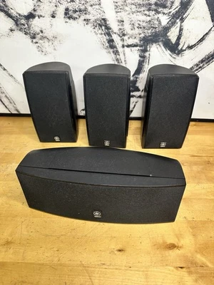 Yamaha Surround Sound Speakers NS-AP1405BLS NS-AP1405BLC 4 Piece - Image 1 of 4