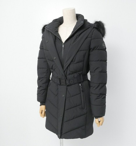 Michael Kors Giacca Taglia XS Active Cintura Mid Puffer Cappotto Imbottito con Logo B...