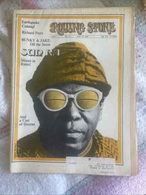 SUN RA Cerebrum Club EARTHQUAKE Rolling Stone magazine 31 April 1969 Soul Funk - Image 1 of 4